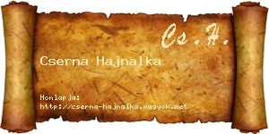 Cserna Hajnalka névjegykártya